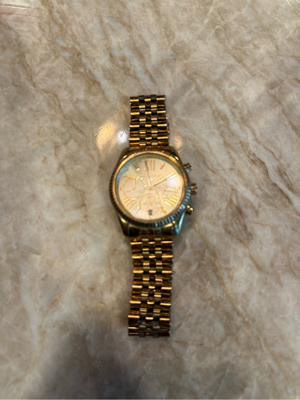 Michael Kors Gold Tone Women's Chronograph Bracelet Watch